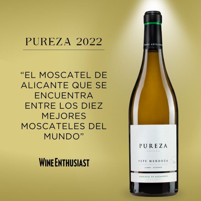 ¡Como siempre, agradecidos e ilusionados! 🍷🍇

La renombrada revista estadounidense @wineenthusiast ha publicado recientemente un artículo que nos pide que nos olvidemos de los moscateles dulces que conocíamos y que nos preparemos para un nuevo mundo.

En él, se destacan diez vinos excepcionales de distintas partes del mundo. Entre ellos, el Pureza de Pepe Mendoza Casa Agrícola brilla con una descripción que lo califica como “suntuoso y seco”, obteniendo una sobresaliente puntuación de 93 por parte de la prestigiosa publicación y posicionándolo entre los más notables a nivel internacional.
#pepemendozacasaagrícola #pepemendozacasaagricola #vinosdopalicante
